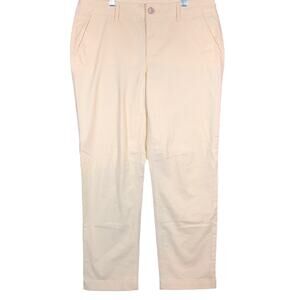 LOFT Womens Pants Pastel Yellow Capri Cropped Workwear Easter Stretch 6